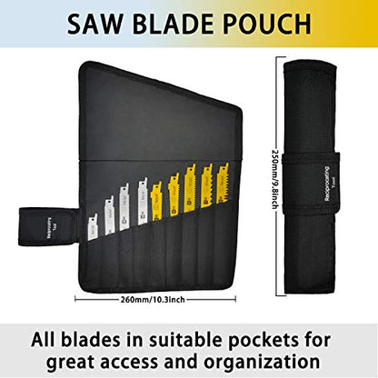LEILUO 36Pcs Reciprocating Saw Blades Wood Metal, Sawzall Blades Set Bag - style: Blades Set-36Pcs