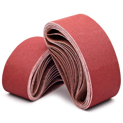 3 x 18 Inch Sanding Belts 120 Grit, 24 Pack - color: 120 Grit, size: 3x18in