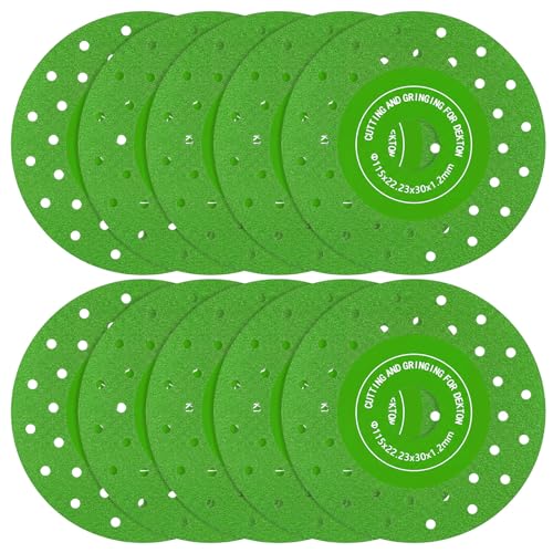 Zhehao 10 Pcs 4.5 Inch Diamond Cutting Discs Tile Cutter Blade, Multi Pore - style: Multi Pore