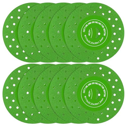 Zhehao 10 Pcs 4.5 Inch Diamond Cutting Discs Tile Cutter Blade, Multi Pore - style: Multi Pore
