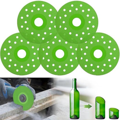 5 Packs 5 Inch Rock Slab Grinding Disc Diamond Saw Blade for Angle Grinder - size: 5 Inch