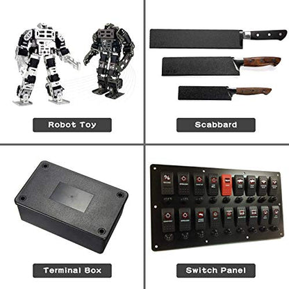 Zuvas Black ABS Plastic Sheet 12" x 16" x 0.06" 6 Pack, DIY Materials - color: black, size: 12" * 16" * 1.5mm