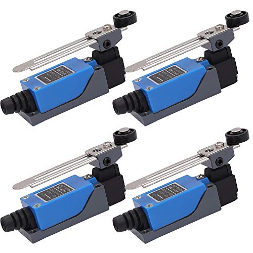TWTADE / 4Pcs ME-8108 Adjustable Roller Lever Arm Momentary Limit Switch NC-NO CNC Mill Router - size: 4PCS