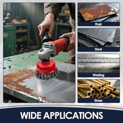 3 Pack Wire Wheel Brush for Angle Grinder