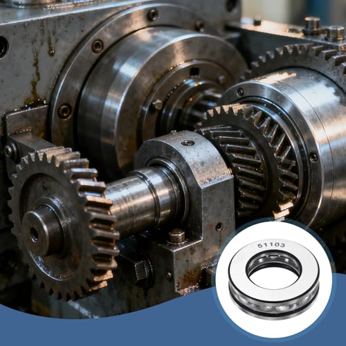 uxcell 2Pcs Thrust Ball Bearings, 17mm Bore 30mm OD 9mm Thick 51103 ABEC5 - size: 51103 17mm x 30mm x 9mm