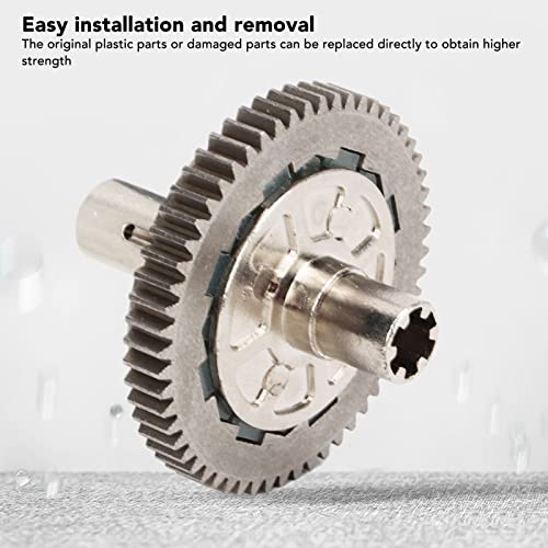 57 Tooth 0.8 Mod Slipper Set Metal Steel Slipper Clutch Spur Gear Compatible with Arrma 1/10 Granite and 1/8 RC Cars for Smooth Drivetrain Upgrades Silver