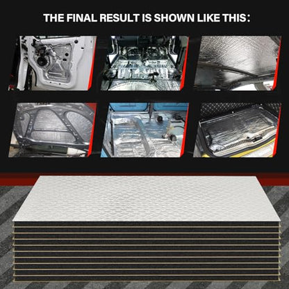 394 Mil Car Sound Deadening Mat, Sound Deadener Material 16 Sq Ft, 15-Piece - size: 1-16 sqft