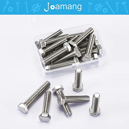 1/2-13 x 4-1/2" Hex Head Bolts, Stainless Steel 304, Hexagon Head Screws, UNC Coarse Thread, Bright Finish, Fully Threaded, Quantity 2 - size: 1/2-13 x 4-1/2"(2 PCS)