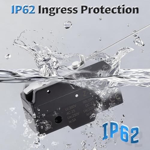 2 Pcs Z-15HW78-B Micro Limit Switch, 5A 250VAC Micro Switch, SPDT - color: Z-15HW78-B
