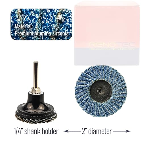 30 Pcs 2 Inch Mini Flap Disc, Assorted 40/60/80 Set, High Density Zirconia Grinding Flap Disc, with 1/4 inch Shank Holder, On Metal Grinding, for Angle Die Grinder (Pack of 30) - style: Flap Disc Set