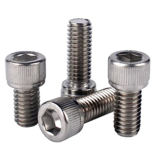 1/4-20 x 2 Allen Hex Socket Head Screw Bolt, 304 Stainless Steel 18-8, UNC Machine Full Thread, Pack of 20 - size: 1/4-20 x 2" (20 PCS)