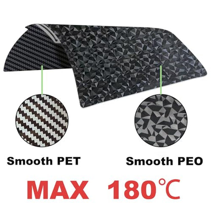 Small PEO PET Build Plate Bambu Labs X1/P1/P2/X2/A1 Build Plate 257x257mm