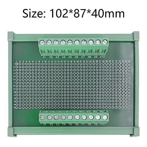 Prototype 72×100mm PCB Board with DIN Rail Mounting Carrier Housing - size: PCB72×100mm