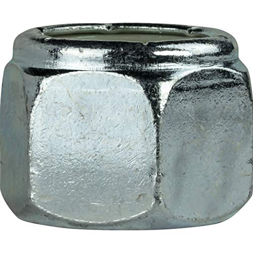 Fastenere Nylon Insert Hex Lock Nuts 1-1/8"-12 Grade 2 Zinc, Clear Finish, Vibration-Resistant, Durable Hardware Nuts for Secure Fastening, Locking Nut, (1-Pack) - size: 1-1/8"-12 (1 Pack)