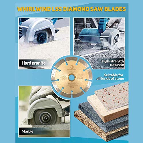 4.5 Inch Diamond Saw Blade for Concrete Stone Brick Masonry - size: 4.5" LSS