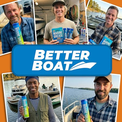 Better Boat Marine Grease Tube, 2 Pack 14 Oz, Waterproof High Temp Trailer - size: 2PK 14oz