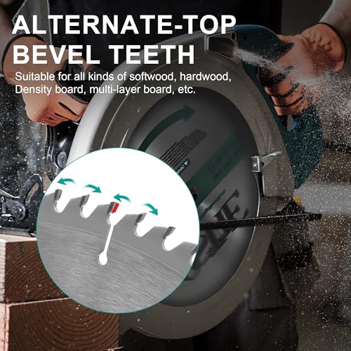 12-Inch 80T Miter Saw Blade, 1" Arbor - size: 12" 80T