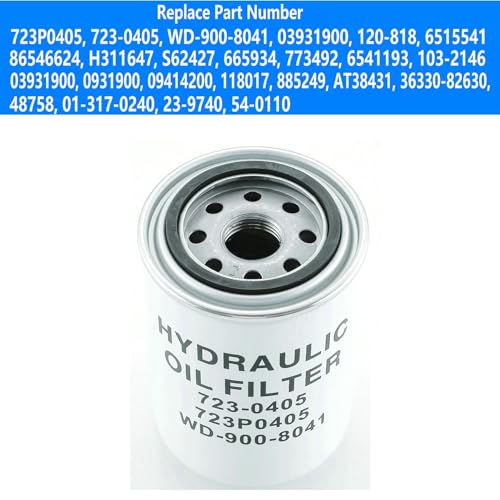 Log Splitter Hydraulic Oil Filter 723-0405,723P0405,120-818,6515541, Compatible for MTD Troy-Bilt LS27,LS27CC, GS21T,522LS for Bobcat 700,720,721,10 Micron hydraulic filter housing