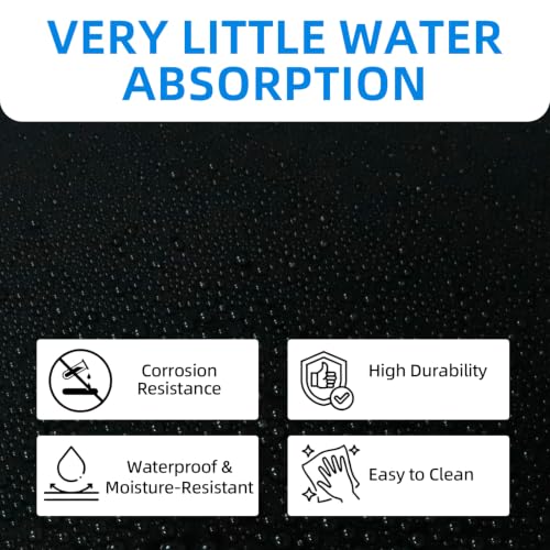 High-Density Polyethylene (HDPE) Plastic Sheet, 1/2" X 24'' X 48'' Black, Versatile Board for Machining, Home Improvements, and DIY Engineering Projects - color: Black1