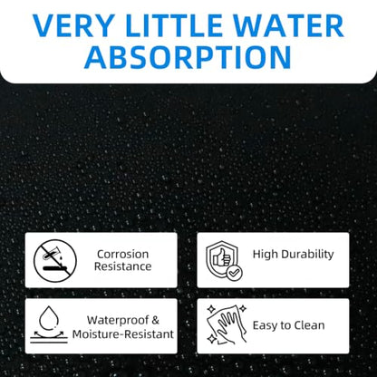 High-Density Polyethylene (HDPE) Plastic Sheet, 1/2" X 24'' X 48'' Black, Versatile Board for Machining, Home Improvements, and DIY Engineering Projects - color: Black1