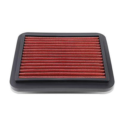 DNA Motoring AFPN-094-RD Clean Air Washable Drop In Panel Air Filter Enhance Engine Performance Power & Acceleration Improve [Compatible with 01-03 Toyota Prius] - style: 01-03 Prius Red