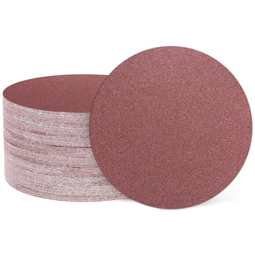 HARFINGTON 50 Pcs 2 Inch Sanding Discs 60 Grit Red Aluminum Oxide - size: 2 Inch(60 Grit)