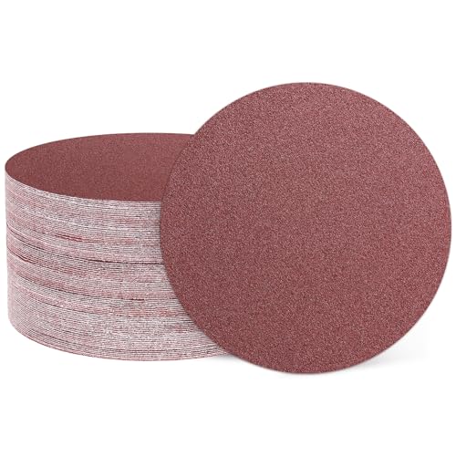 HARFINGTON 50 Pcs 2 Inch Sanding Discs 80 Grit Red Aluminum Oxide - size: 2 Inch(80 Grit)