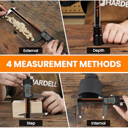 HARDELL Digital Caliper 12 Inch, Micrometer Calipers with Large LCD Screen - size: 12 Inch