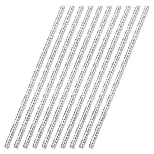 uxcell 10Pcs Fully Threaded Rod M2 x 0.4mm Pitch 60mm/2.4 Inch Threaded - size: M2x0.4mmx60mm