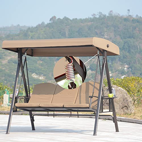 Spring Hook for Patio Swing 990lbs Capacity Hammock Swing Accessories 4.52 Inch Galvanized Extended Hooks 2pcs (Extended Cross Swing Spring) - size: Extended Cross Swing Spring