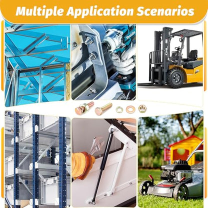 Kadrick 820Pcs Grade 8.8 Metric Bolt Assortment, M6 M8 M10 Hex Heavy Duty Bolts and Nuts Kit,M6 x1.0 M8 x1.25 M10-1.5 (12mm to 45mm),Yellow Zinc Plated - size: 820Pcs M6-M10 HEX Yellow