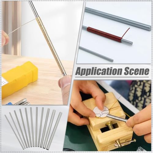 PH PandaHall 11pcs Mandrels for Jewelry Making 5 Sizes Carbon Steel Rod 5 Inch Long Hollow Round Tubing Straight Metal Tube for DIY Craft Wind Chime Wire Wrapping Forming Rings 3.5/4.2/5/7/9mm