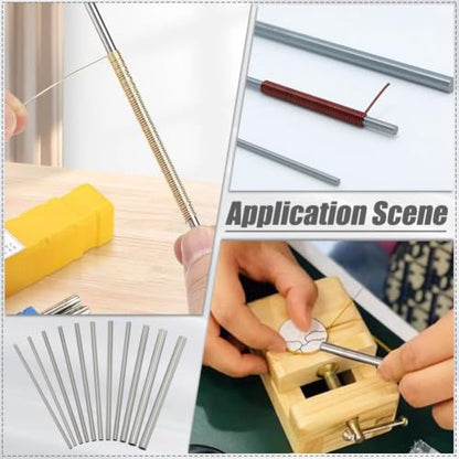PH PandaHall 11pcs Mandrels for Jewelry Making 5 Sizes Carbon Steel Rod 5 Inch Long Hollow Round Tubing Straight Metal Tube for DIY Craft Wind Chime Wire Wrapping Forming Rings 3.5/4.2/5/7/9mm