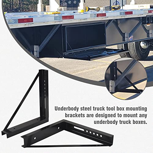 2 PCS 24 x 24 Inch Black Welded Structural Steel Mounting Brackets - size: 24"x24" Welded-2PCS