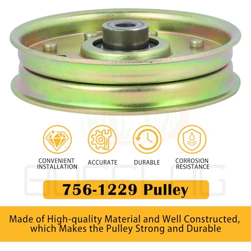 756-1229 Idler Pulley for Cub Cadet Z Force 44, 48, 50, 60 Mowers - color: L12 1x756-3005