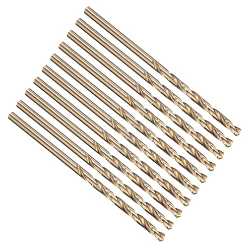 PATIKIL 2.4mm Drill Bit M35 Cobalt 5% High-Speed Steel for Metal 10 Pack - size: 2.4mm