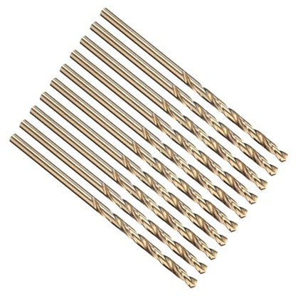 PATIKIL 2.4mm Drill Bit M35 Cobalt 5% High-Speed Steel for Metal 10 Pack - size: 2.4mm