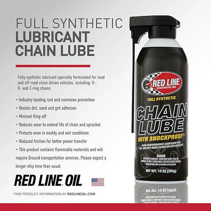 Red Line 43103 Chain Lube with Shockproof - 13 Ounce