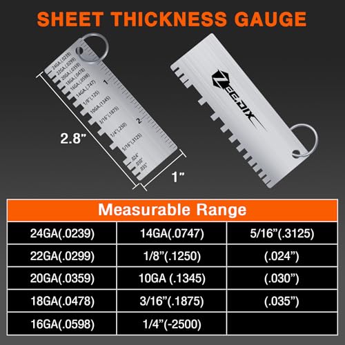 ZeeDix Wire Gauge Measuring Tool (2 Pcs) - style: Measuring combination-2