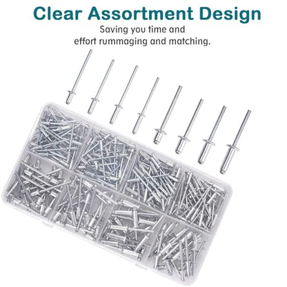 3/16"x5/8" Aluminum blind pro Rivets,120Pcs Aluminum Grip and Steel Mandrel (3/16"x5/8") - size: 3/16"x5/8"