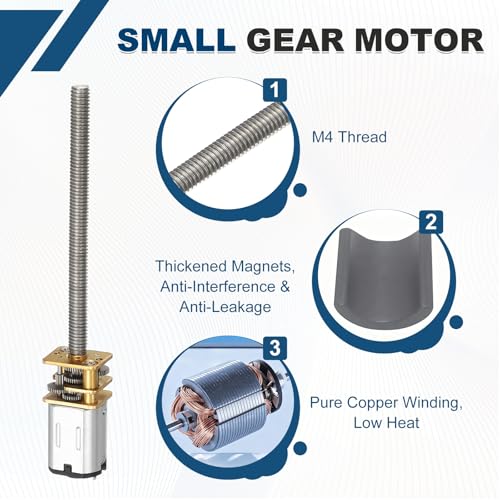 MECCANIXITY 12GF-N20 Low Speed Gear Motor DC 6V 400RPM