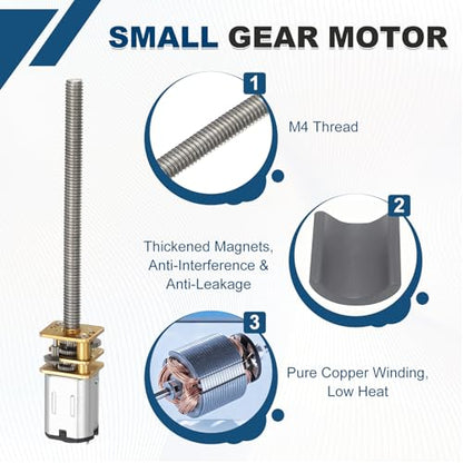 MECCANIXITY 12GF-N20 Low Speed Gear Motor DC 6V 400RPM