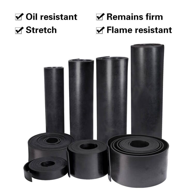 TORRAMI Solid Neoprene Rubber Strips Roll 1/16 (.062) inch Thick X 2 inch Wide X 10 Feet, for DIY Weather Stripping, Gasket, Seal - size: 2" Wide X 10' Long, style: 1/16 (.062)" Thick