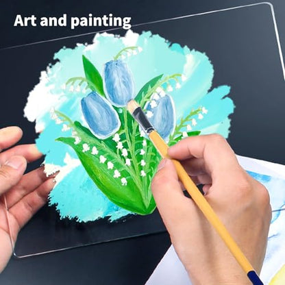Art3d 5-Pack of 29×59" PET/Plexiglass Sheets, Transparent Clear Flexible Plastic Sheet Panels for Craft, Picture Frames, Sign Blank, DIY Display Project - color: Clear, size: 29" x 59", 1mm Thick