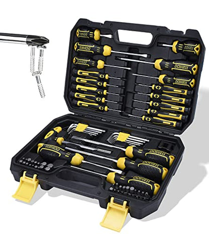 DOWELL Magnetic Screwdriver Set Slotted/Phillips/Torx 108-Piece