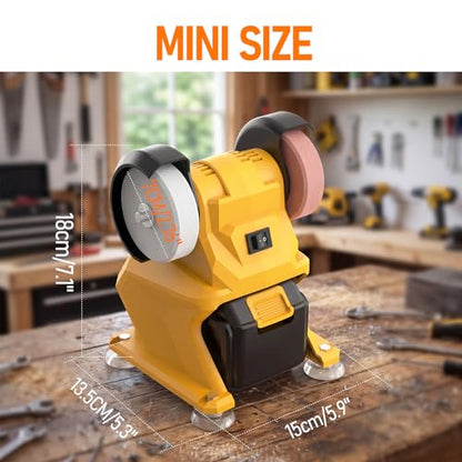 Mini Bench Grinder Compatible with Dewalt 20V Battery(No Battery)