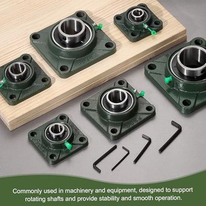 uxcell UCF207-21 Pillow Block Bearings,1-5/16 inch Bore(ABEC3) - size: UCF207-21 (1-5/16 inch)