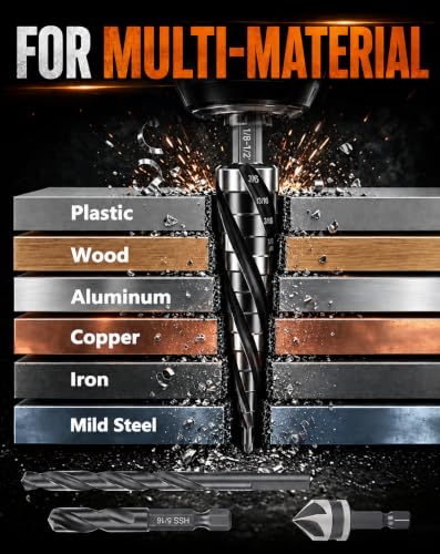 Matework 30PCS HSS Drill Bit Set for Wood Plastic Iron Copper Aluminum
