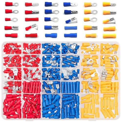 480 PCS Insulated Crimp Wire Connectors, Assorted Crimp Terminal Kit