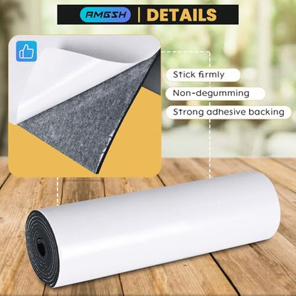 1/8" Thick, 12" x 59" Neoprene Foam Sheet with Adhesive - size: 1/8" x 12" x 59"